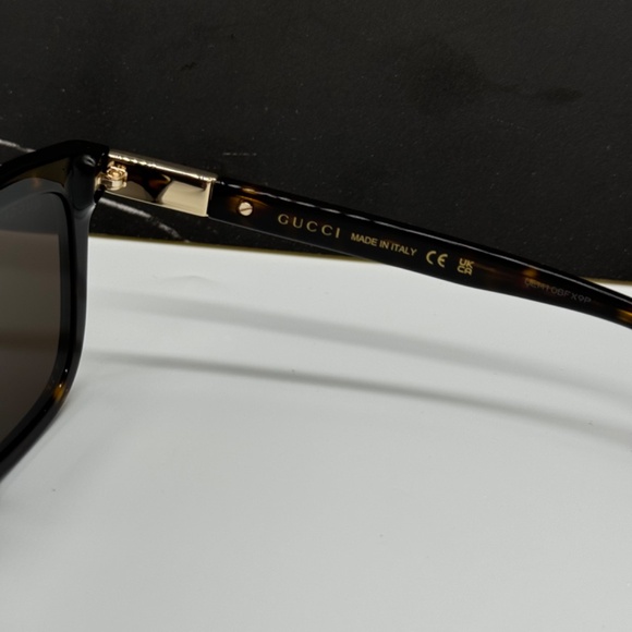 NEW GG1502S 002 GUCCI SQUARE HAVANA BROWN UNISEX SUNGLASSES GUCCI - Picture 11 of 13